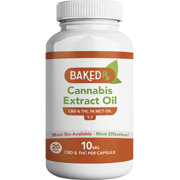 Buy BAKED EDIBLES 100MG THC CAPSULES